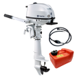 Tohatsu 6 HP MFS6DWDS Outboard Motor with External Fuel Tank & Hose