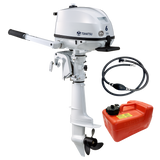 Tohatsu 6 HP MFS6DWDS Outboard Motor with External Fuel Tank & Fuel Hose