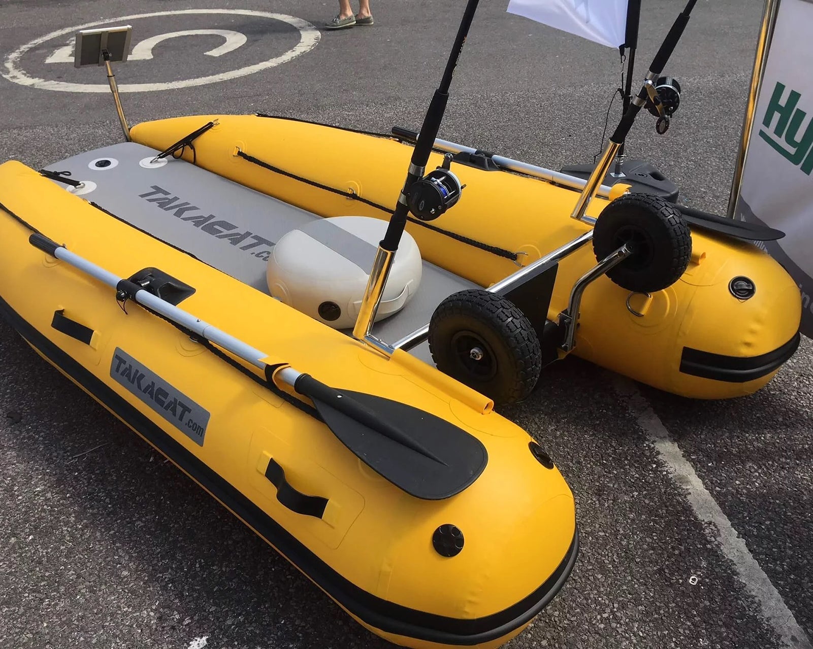 Takacat 380 S l Portable Inflatable Boat l Inflatable Catamaran