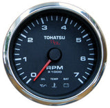 Tachometer - TLDI & 40/50 4STR Remote Models - Black Face